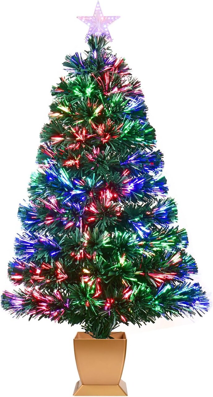 3ft Green Fiber Optic Christmas Tree (Green) 18.9"D x 18.9"W x 35.43"H